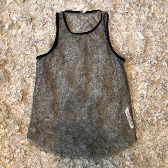 Free People Silver Mesh Tank - Picture 3 of 3